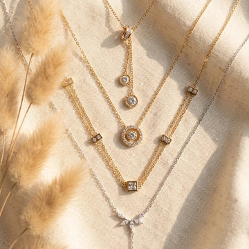 Korean Inspired Golden Tone Dainty Neckpiece | Long Lasting Anti-Tarnish Jewellery l Perfect Everyday Jewellery l Pack of 1