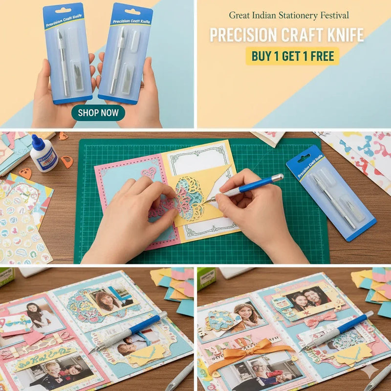 (Buy 1 get 1 free) Bomeija Detailed Knife (USA STANDARDS) with free blades