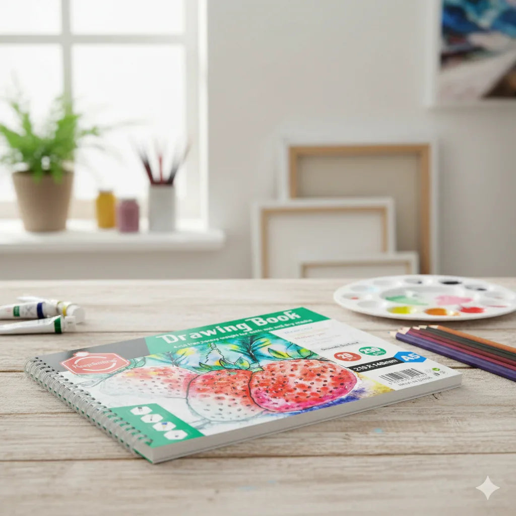 Premium A5 Sketchbook - 20 Pages, 250GSM, Spiral Bound