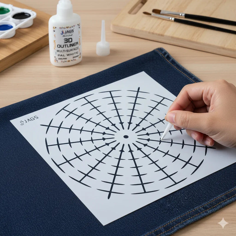 Jags Drawing Stencil Number Placement 8 Inch