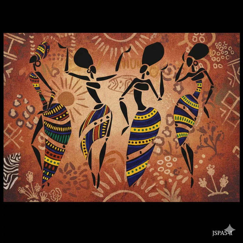 Exploring African Tribal Artistry: Jags Drawing Stencil Plastic A5 African Tribes Project
