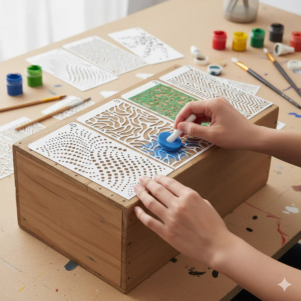 Ravrai Craft - Mumbai Branch Stencils & More Stencil 4X8