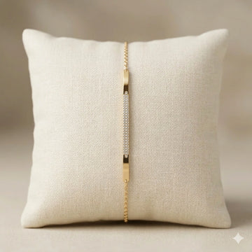 Korean Inspired Golden Tone Dainty Bracelet | Waterproof Anti-Tarnish Jewellery l Perfect Everyday Jewellery l Pack of 1