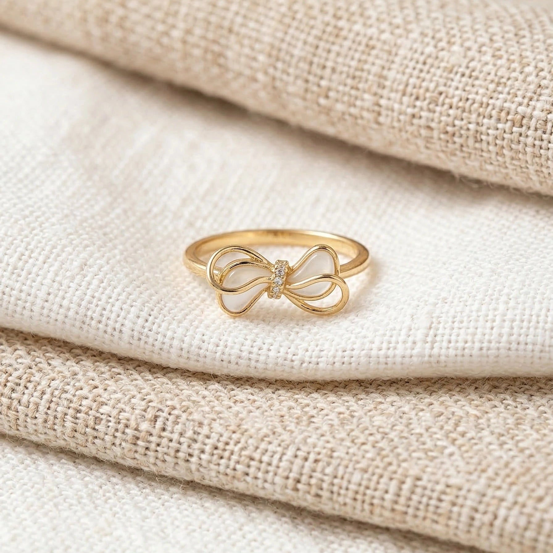 Korean Inspired Golden Tone Adjustable Ring | Anti-Tarnish & Long Lasting | Minimal Luxe Everyday Jewellery