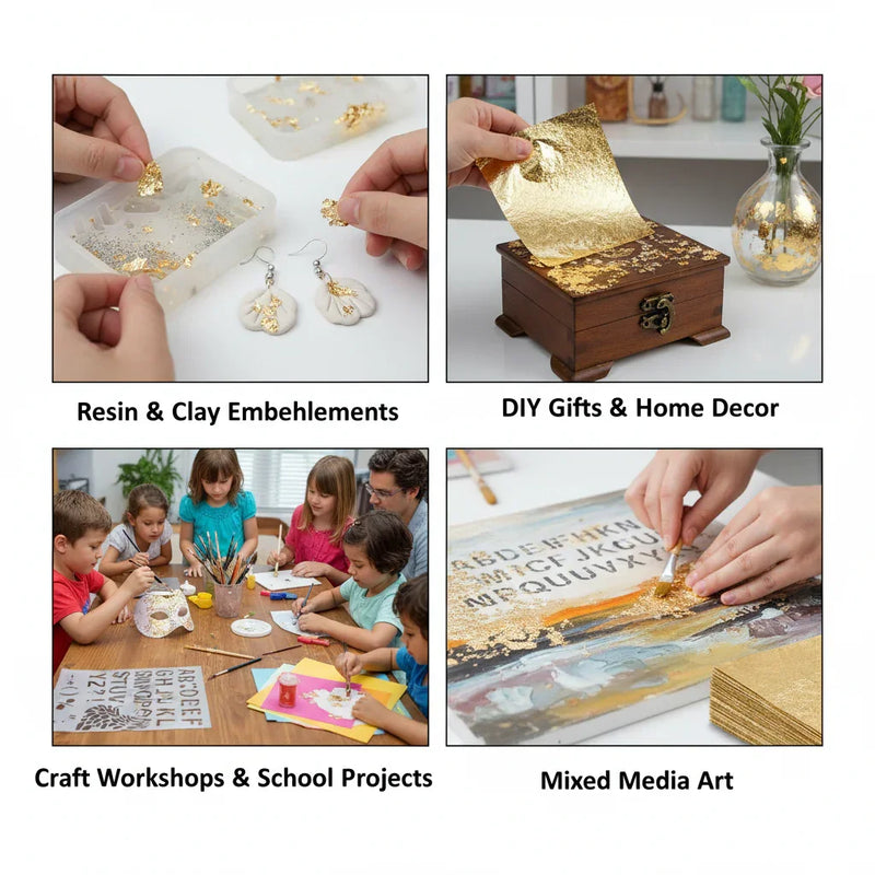 Jags Gilding Foil 3X3 Inch Gold