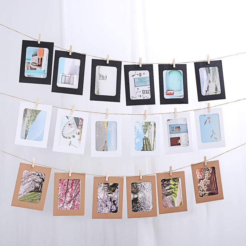 (Buy 1 Get 1 Free ) Premium  Hanging photo Frame Kit l Pack of 1 (10pcs)