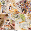 Flower Sea Like Tide Retro Journal Set Gift Box - 128 Pcs (Design 1)