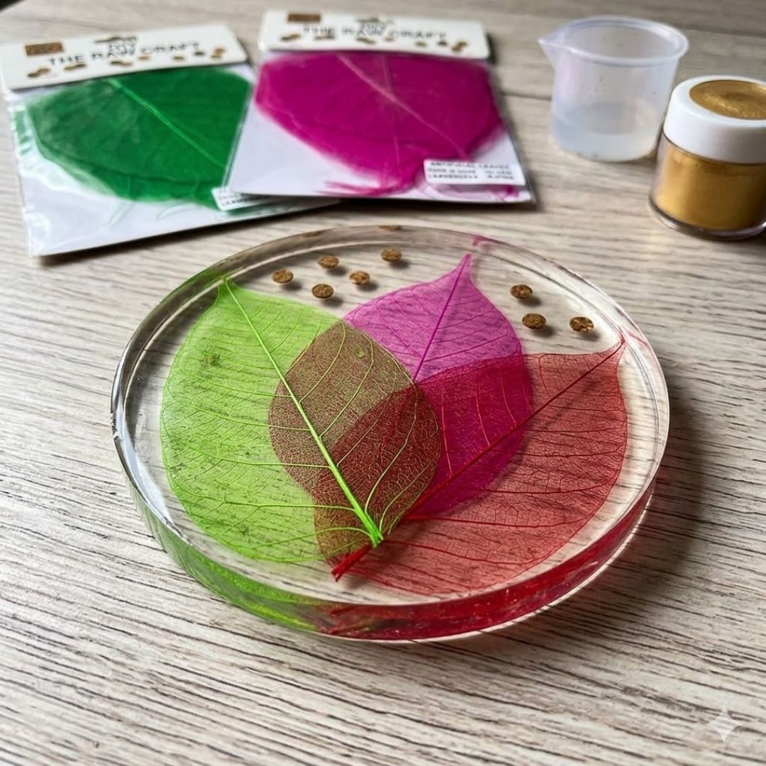 Colorful Artificial Leaves – Aesthetic DIY, Wedding & Home Decor | Pack of 1