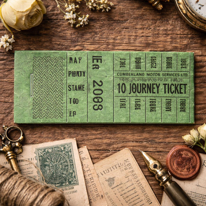 Vintage Journal Ticket Stickers  PCS DIY Scrapbook Set |Pack of 1