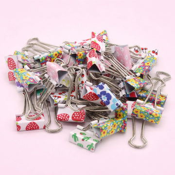Decorative Printed Binder Clips - 19mm (40pcs) pack of 1