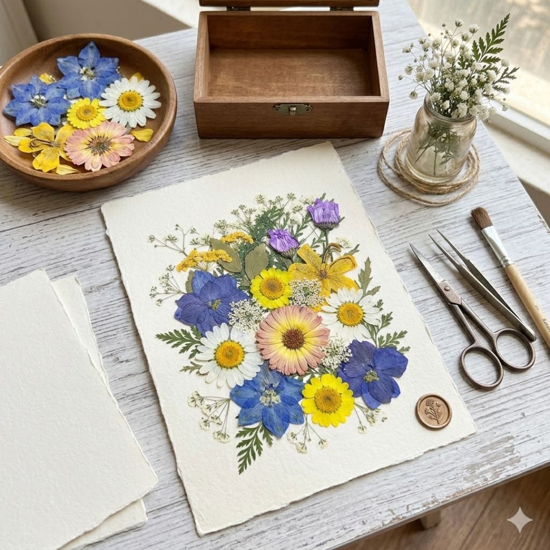 Multi Floral Pressed Pack – Aesthetic DIY Art & Decoration | Pack of 1
