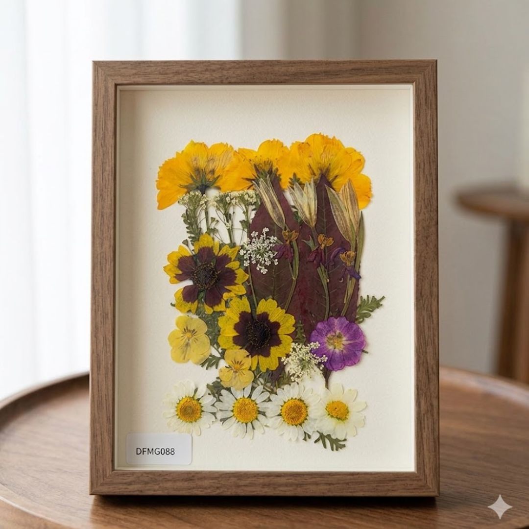 Premium Pressed Flower Sheet – DIY Resin Art & Craft Decoration | Pack of 1