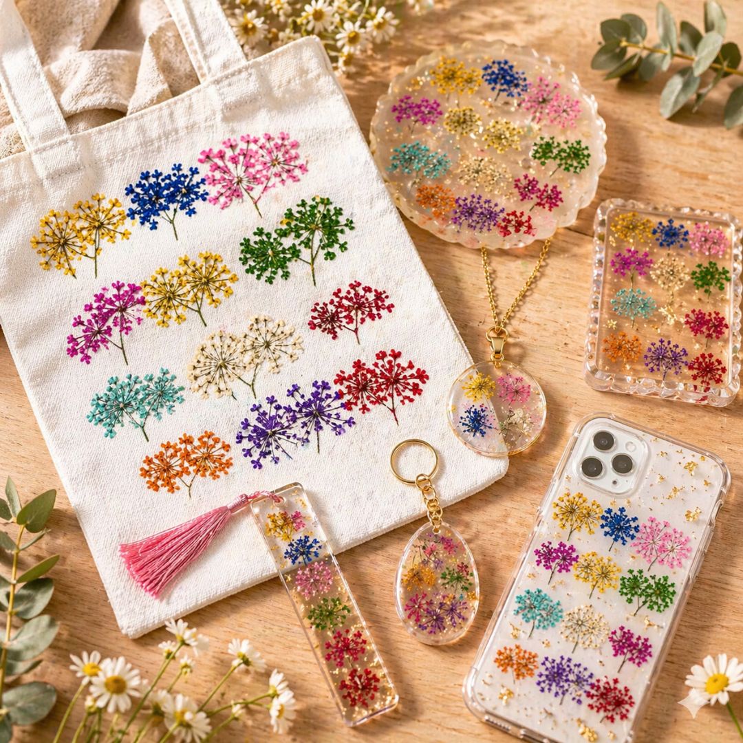 Assorted Pressed Flowers Sheet – Aesthetic Craft & Decoration Pack | Pack of 1