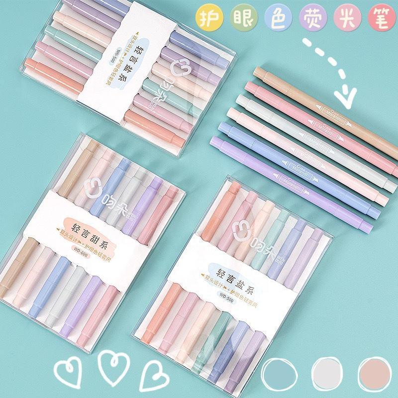 (Buy 1 Get 1 Free) Pastel Highlighter for readers & Students | Dual Tip | Long lasting markers | Fade Proof
