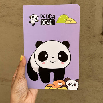 Cute Panda Design Diary - Get Organized in Style with 50 Ruled Pages ( A5 size )