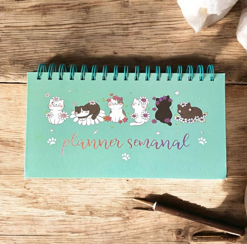 Everyday Daily Planner Kawaii Planner Cartoon Print Spiral for 2026