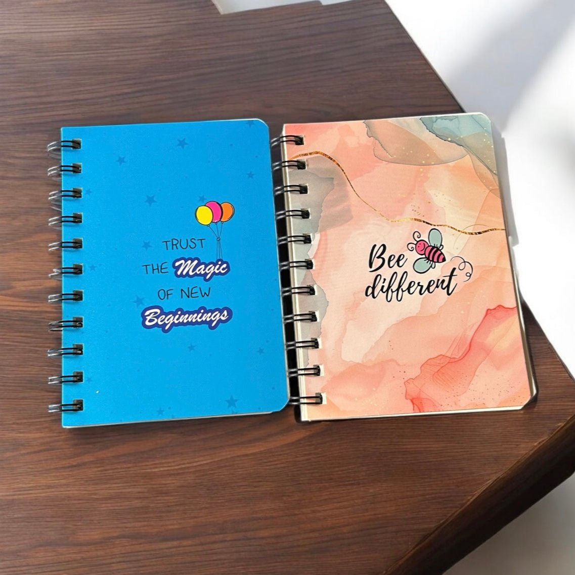 (Pack of 2) A7 Mini Spiral Journal Diary Limited Edition Inspirational Diary