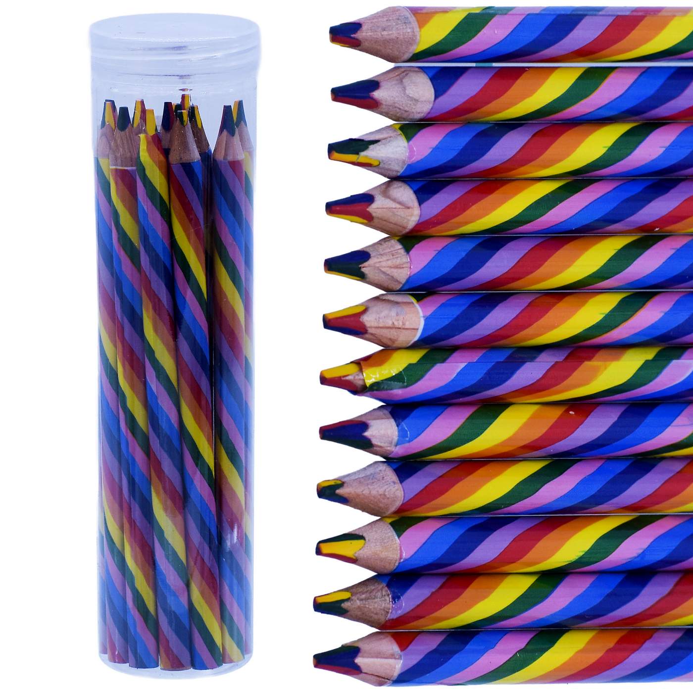 Rainbow Swirl Colored Pencils Pack of 12