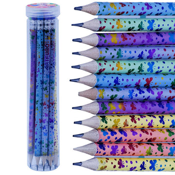 HB Pencils with Eraser Tips Butterfly Print