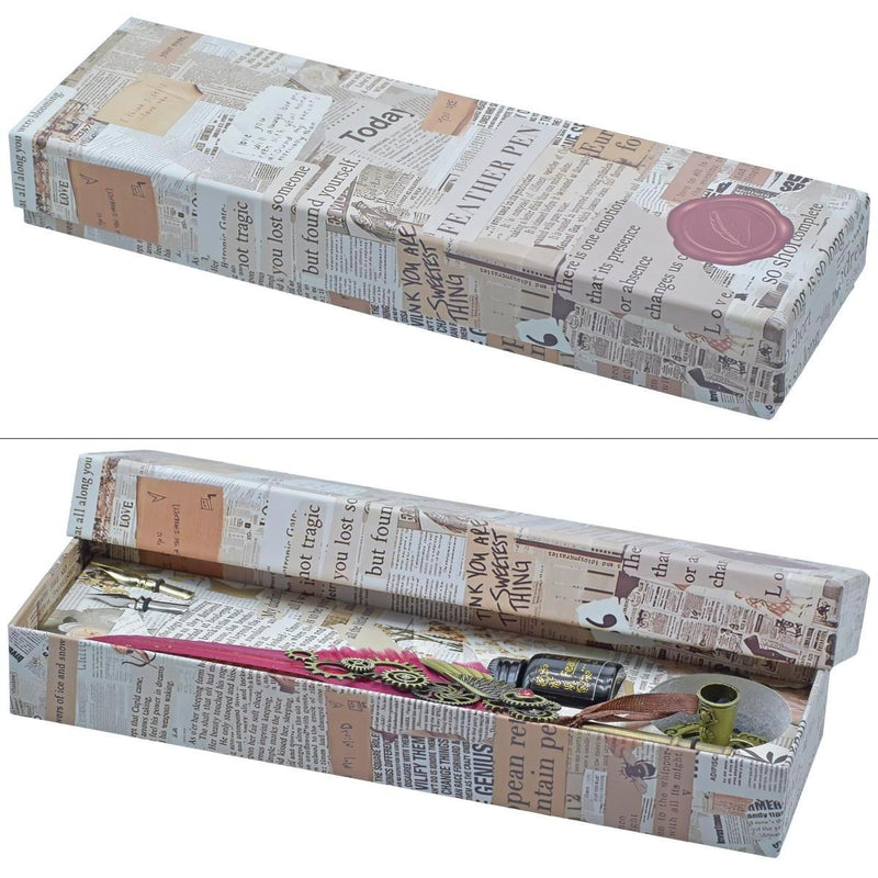 Feather Fountain Pen Gift Box Set Of 5 Pics