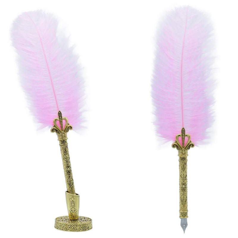 Premiump Feather Fountain Pen Gift Box Set Of 8 pics