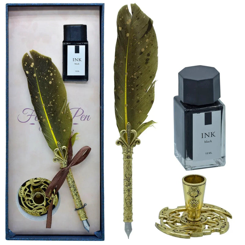 Feather Fountain Pen Gift Box Set