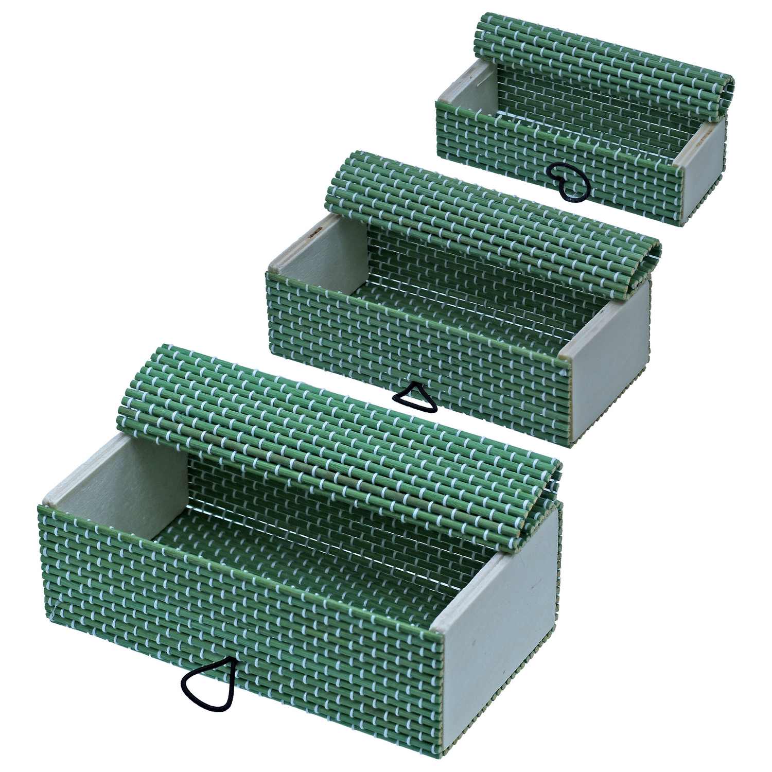 Bamboo Jewellery Box 2Pcs Set JC-826 - View 3