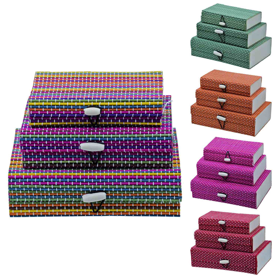 Bamboo Jewellery Box 3Pcs Set JC-858 - Main