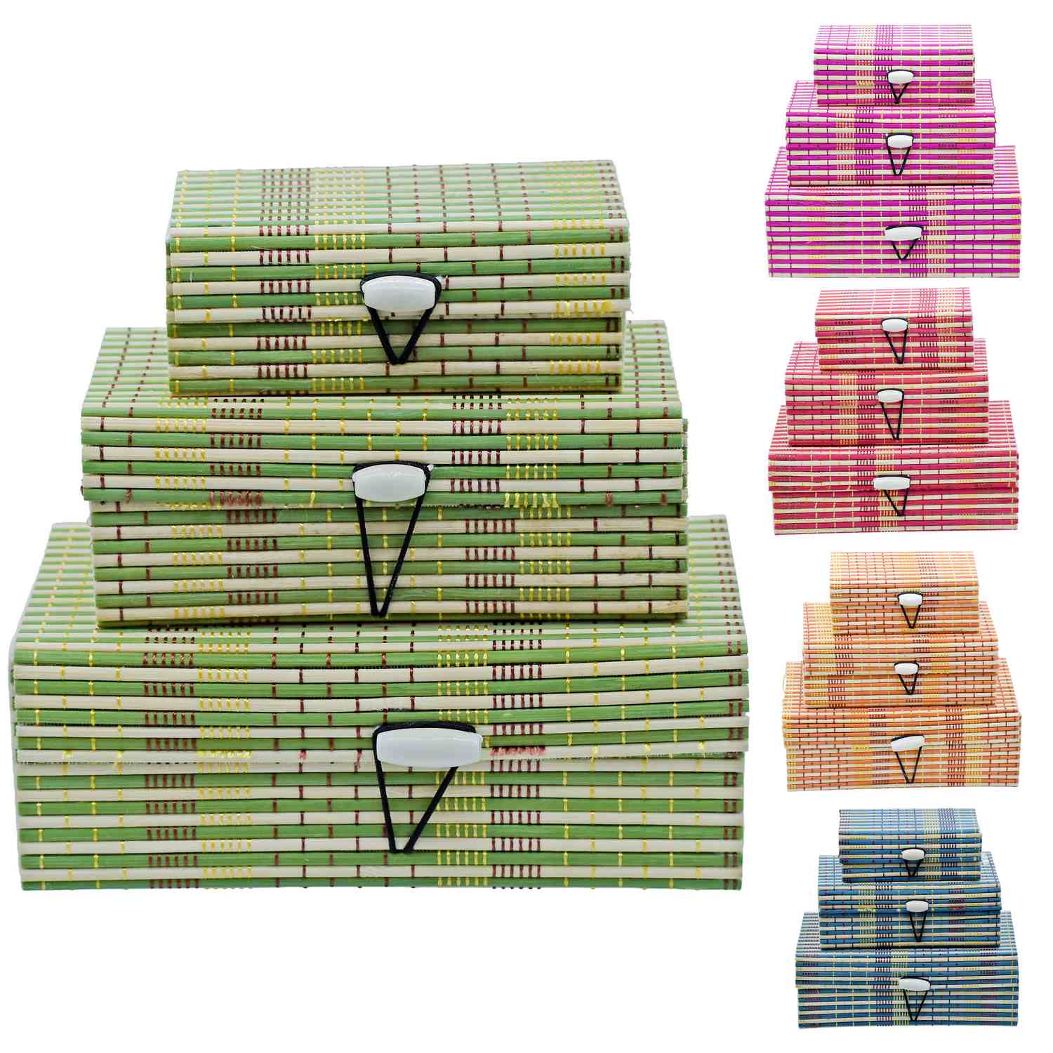 Bamboo Jewellery Box 3Pcs Set JC-863