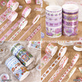 Washi Tape & Sticker Set - 14 Pcs (Design 1)