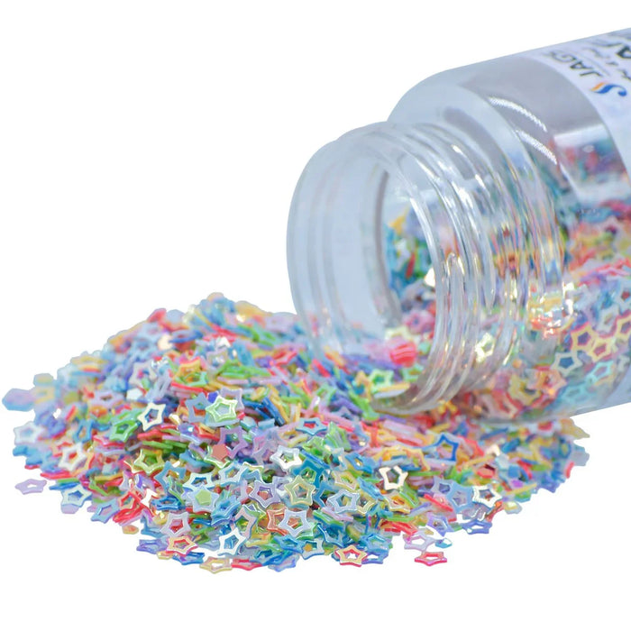 Craft Sequins Multi Colour Star l 4MM l JDSM11 l 20Gms