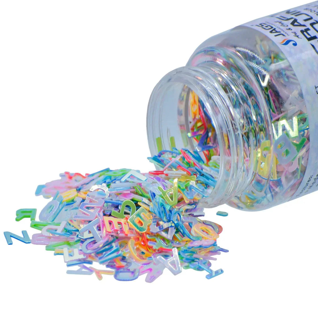 Craft Sequins Multi Colour Alphabet l 6MM l JDSM19 l 20Gms