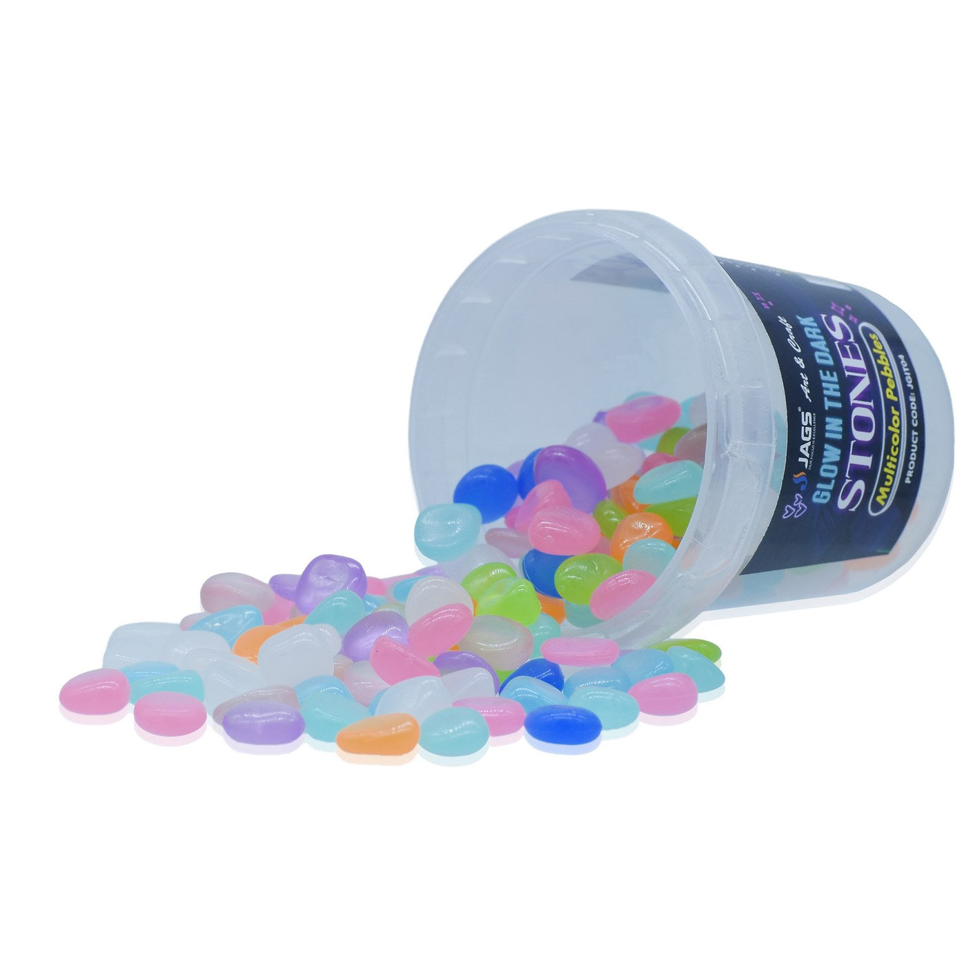 Japanese Multicolor Pebbles Glow In The Dark Gems l Art and craft l  100 Gram l
