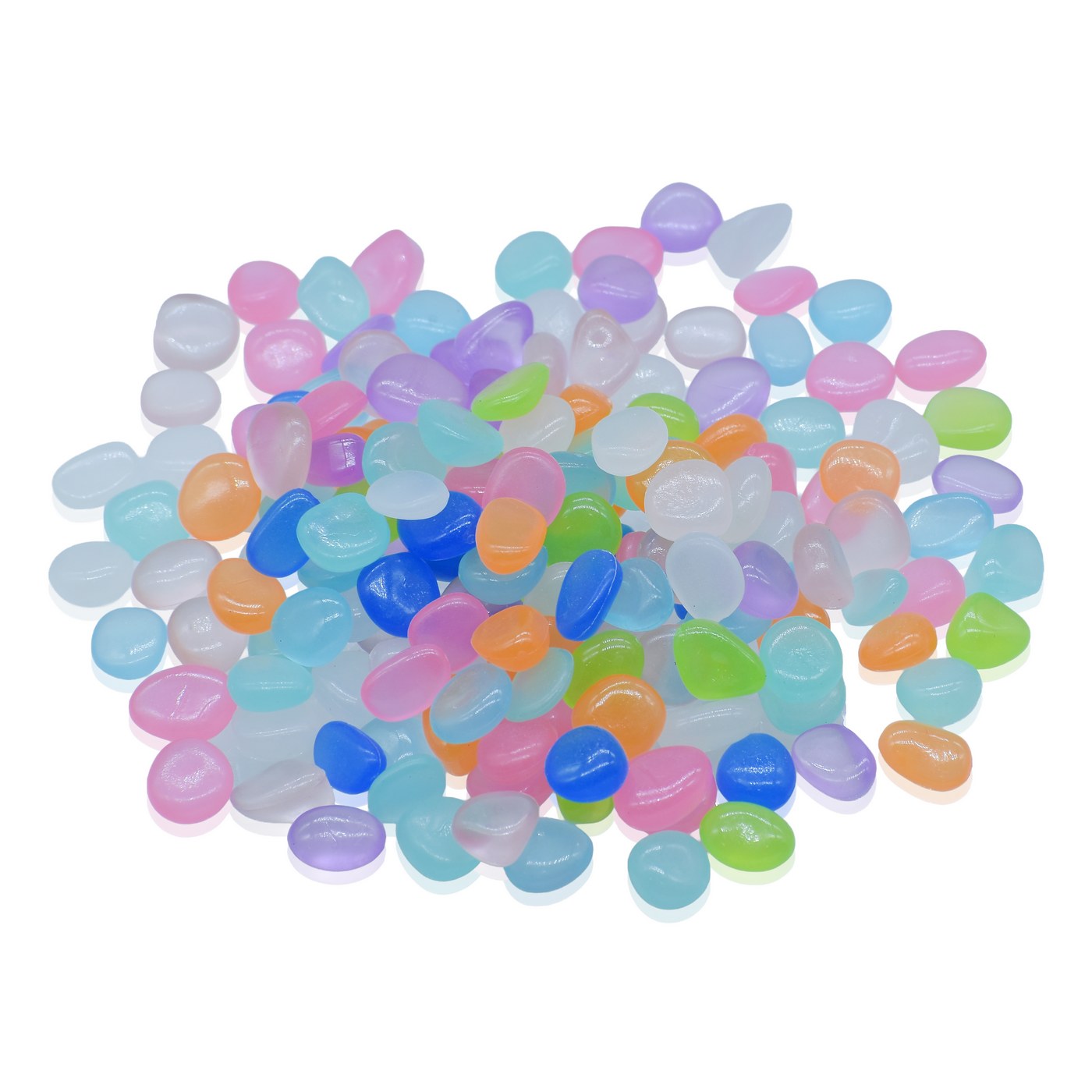 Japanese Multicolor Pebbles Glow In The Dark Gems l Art and craft l  100 Gram l