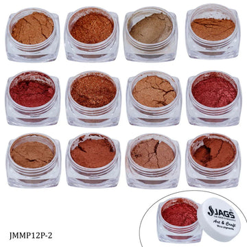 Mica Powder Copper Shade l Pack of 12 Pcs Set l Each contains 12Gms l JMMP12P-2