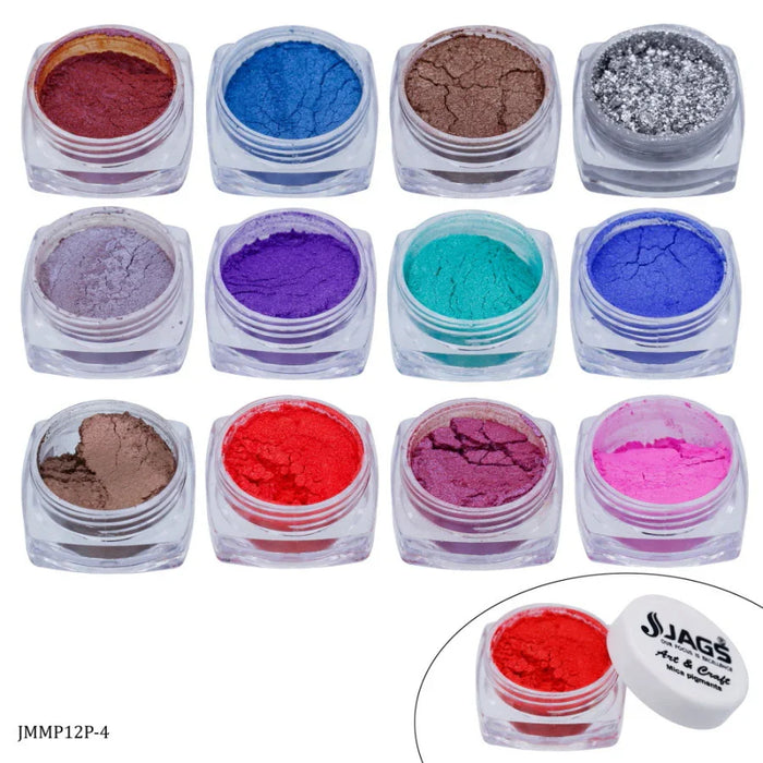 Mica Powder Shade l Pack of 12 Pcs Set l Each contains 12Gms l JMMP12P-4