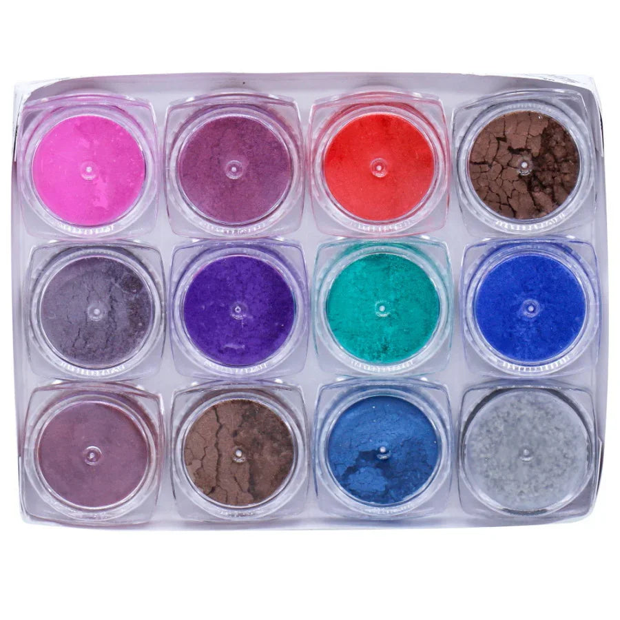 Mica Powder Shade l Pack of 12 Pcs Set l Each contains 12Gms l JMMP12P-4