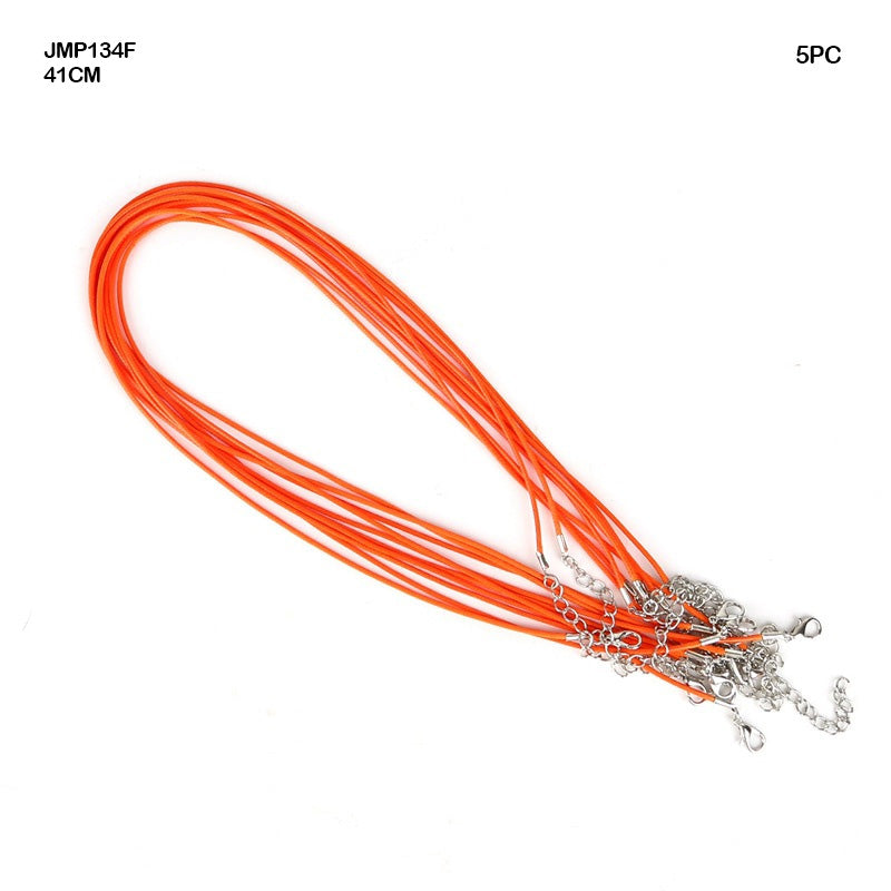 Leather Rope Cord with Lobster Clasp 41cm - Pack of 5 (Style 2)