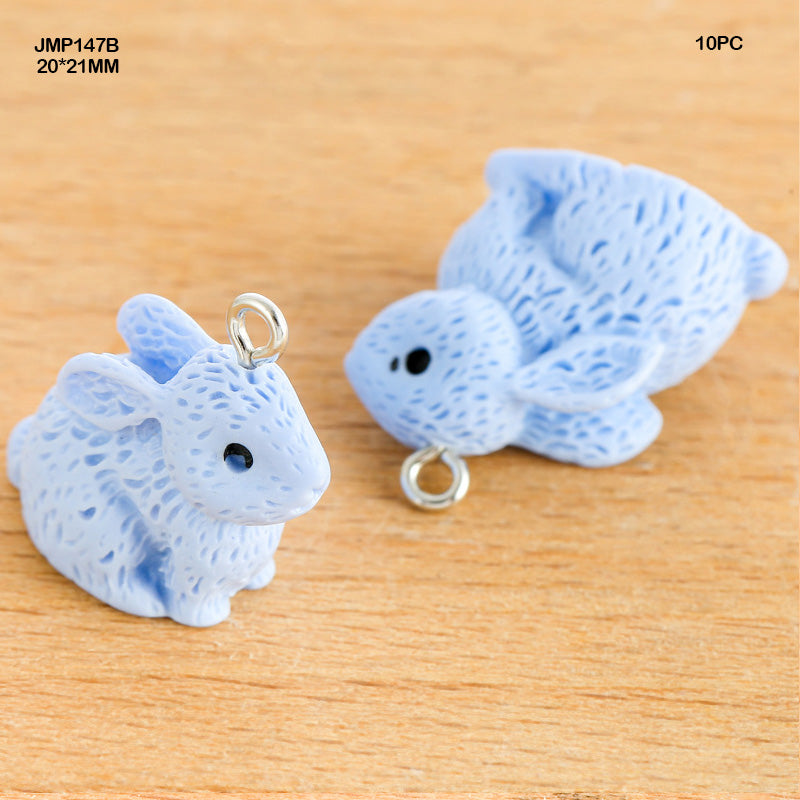 Rabbit Charm Pendants 20x21mm - Pack of 4 (Style 5)