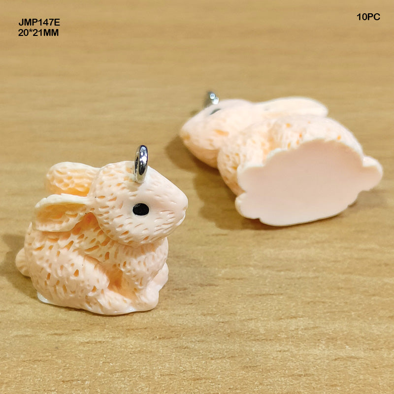 Rabbit Charm Pendants 20x21mm - Pack of 4 (Style 2)