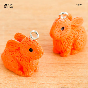 Rabbit Charm Pendants 20x21mm - Pack of 4 (Style 4)