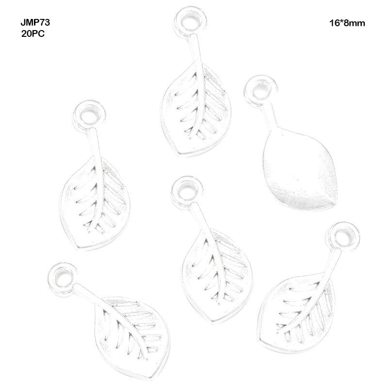 Jmp73 Pendants Leaf B Silver 16*8Mm 20Pc