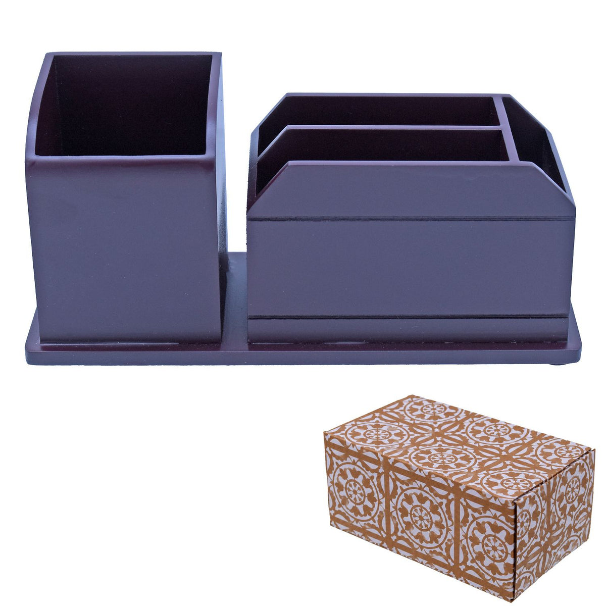 Wooden Pen Stand Desk Organizer 20.2 cm view 2