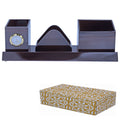Wooden Pen Stand With Clock Style B 30.3 cm view 2