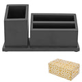 Wooden Pen Stand Desk Organizer Black 17.3 cm view 2
