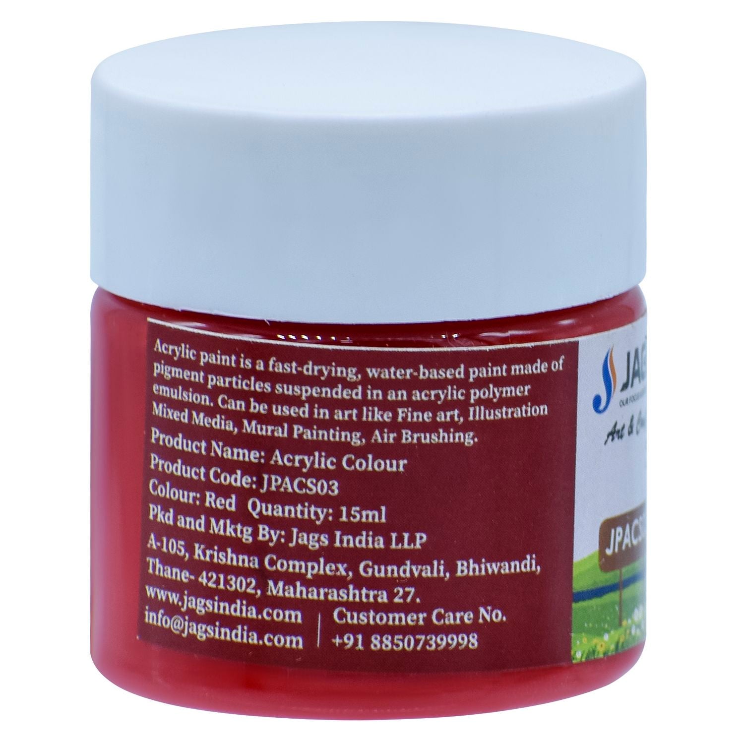 Acrylic Colour 15ml Red alternate view 2