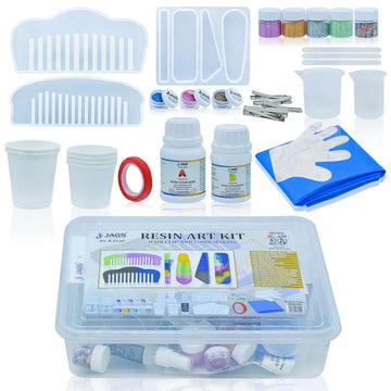 JAGS Resin Art Kit for Hair Clip & Comb Making | JRAK100 | DIY Resin Hair Accessories Kit