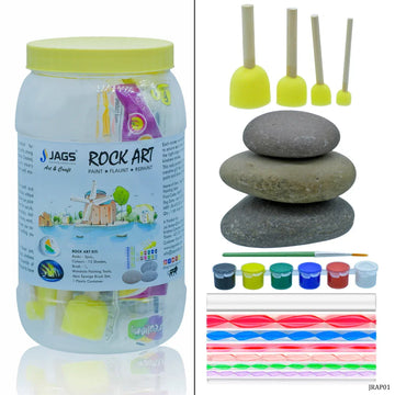 Jags Rock Art Kit Painting Ideas Flat Shape Stone JRAP01