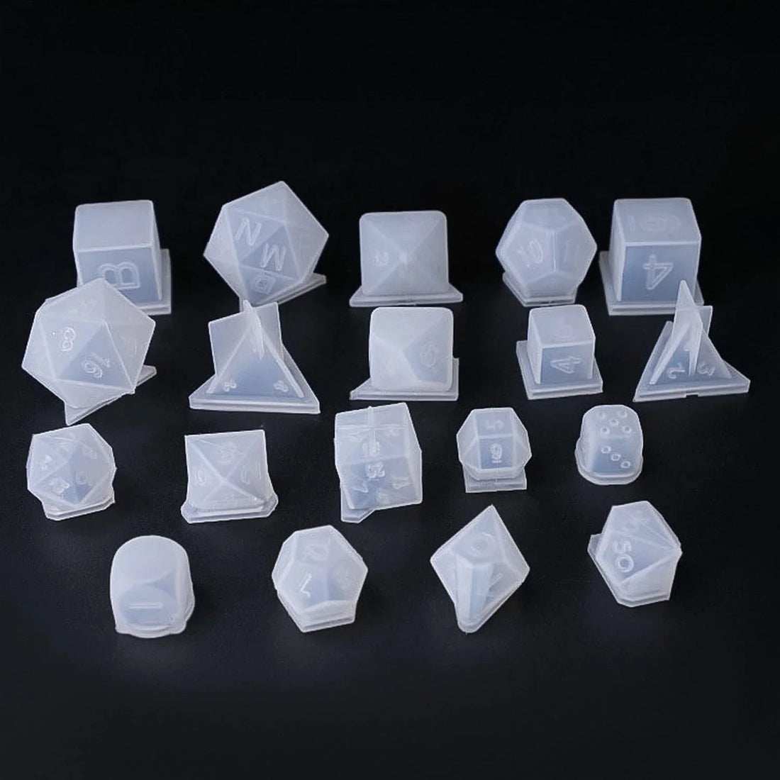 Candle & Resin Mini  Silicone Mould Set Of 19 Pic JSM105 l Pack of 1 contains 19 mould
