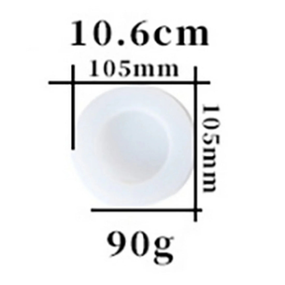 Candle & Resin Silicone Mould Round Design Tray l Pack of 1